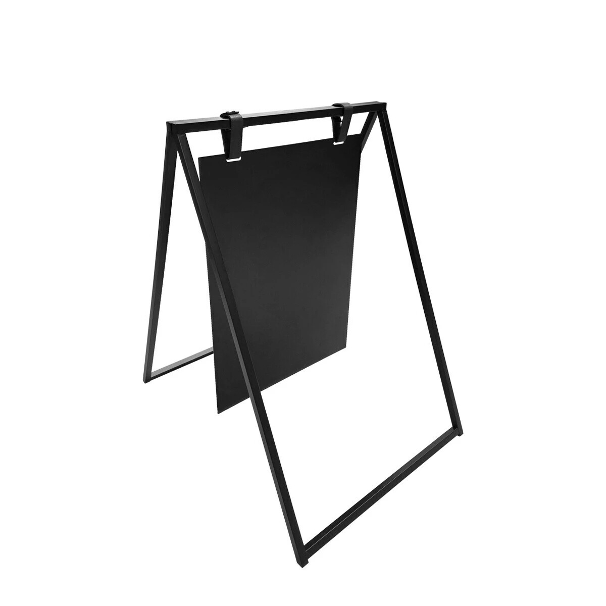 Black Swing pavement sign on a white background