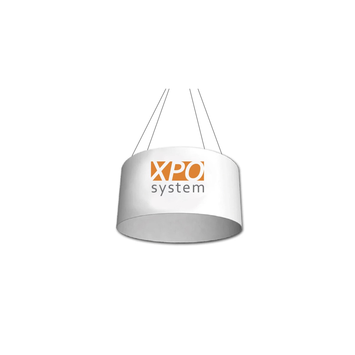 Kompakt rund takdisplay på vit bakgrund